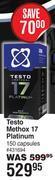 Dis-Chem Usn testo methox 17 platinum-150 capsules offer