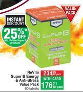 Dis-Chem Revite super b energy & anti-stress value pack-60 tablets per pack offer