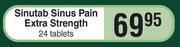 Dis-Chem Sinutab sinus pain extra strength 24 tablets offer