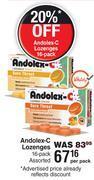 Dis-Chem Andolex-c lozenges 16-pack assorted- per pack offer
