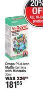 Dis-Chem Vi-daylin drops plus iron multivitamins with minerals-30ml offer