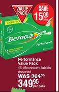 Dis-Chem Berocca performance value pack 45 effervescent tablets assorted-per pack offer