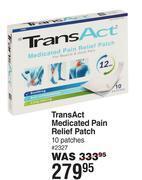 Dis-Chem Transact medicated pain relief patch-10 patches offer