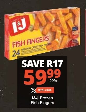 Checkers I&J Frozen Fish Fingers offer