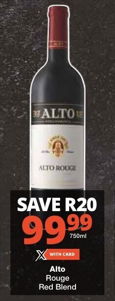 Checkers Alto Rouge Red Blend offer