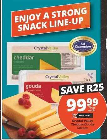 Checkers Crystal Valley Cheddar/Gouda Cheese offer