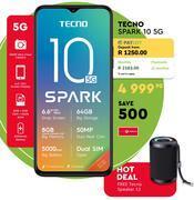 Edgars Tecno spark 10 5g smartphone offer