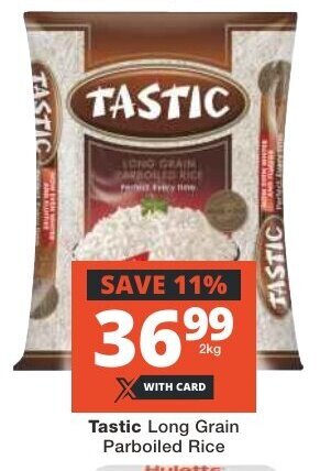 Checkers Tastic Long Grain Parboiled Rice offer