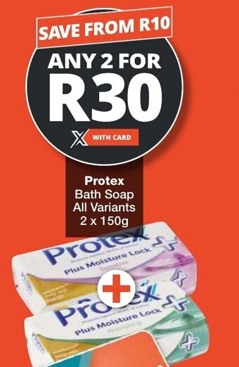 Checkers Protex Bath Soap All Variants 2 x 150g offer