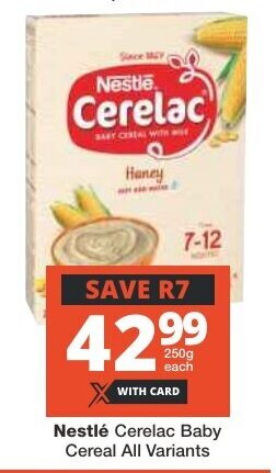 Checkers Nestlé Cerelac Baby Cereal All Variants offer