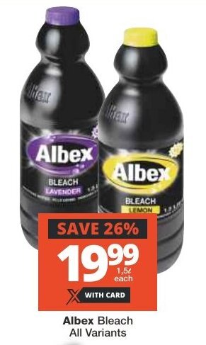 Checkers Albex Bleach All Variants offer