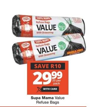 Supa Mama Value Refuse Bags