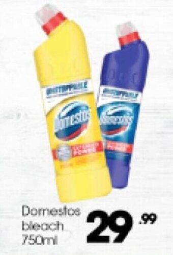 Super Save Domestos Bleach 750ml offer