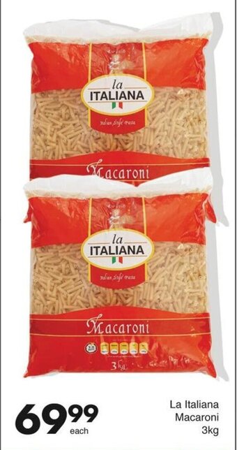 Save Hyper La Italiana Macaroni 3kg offer