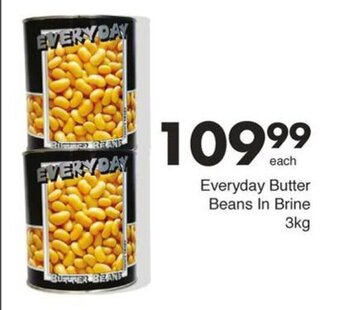 Everyday Butter Beans In Brine 3kg
