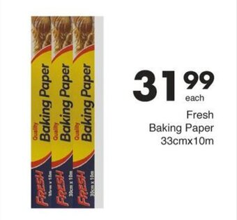 Save Hyper Fresh Baking Paper 33cmx10m offer