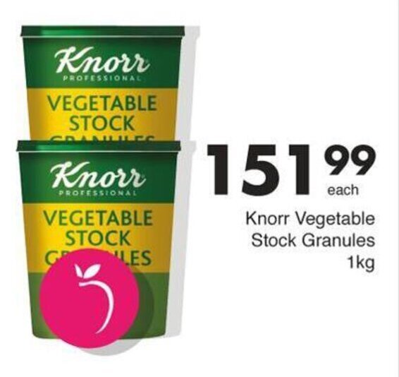 Knorr Vegetable Stock Granules 1kg offer at Save Hyper