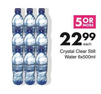 Crystal Clear Still Water 6x500ml