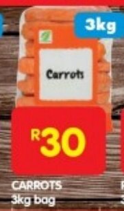 Shoprite CARROTS 3kg bag offer