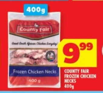 Usave COUNTY FAIR FROZEN CHICKEN NECKS 400g offer