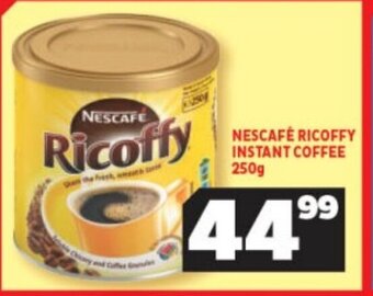 Usave NESCAFÉ RICOFFY INSTANT COFFEE 250g offer