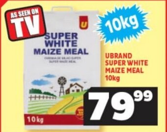 UBRAND SUPER WHITE MAIZE MEAL 10kg