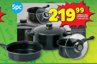 CARBON STEEL COOKWARE SET 5-piece per set
