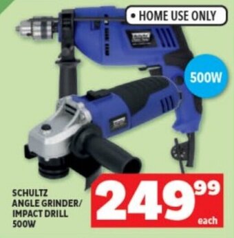 Usave SCHULTZ ANGLE GRINDER/ IMPACT DRILL 500W offer