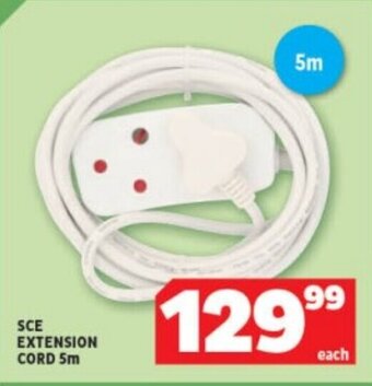 Usave SCE EXTENSION CORD 5m offer