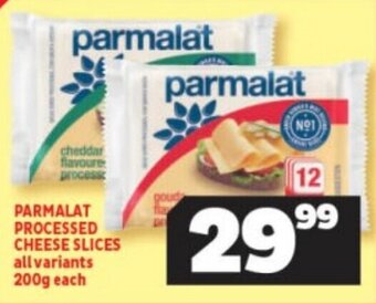 Usave PARMALAT PROCESSED CHEESE SLICES all variants 200g each offer
