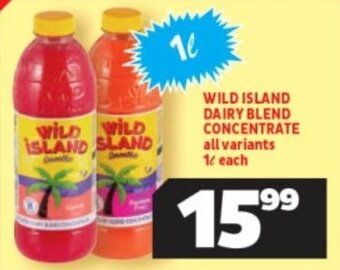 Usave WILD ISLAND DAIRY BLEND CONCENTRATE all variants 1L each offer