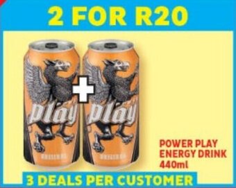 Usave POWER PLAY ENERGY DRINK 440ml offer