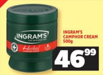 INGRAM'S CAMPHOR CREAM 500g
