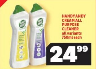 HANDYANDY CREAM ALL PURPOSE CLEANER all variants 750ml each