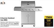 Builders Warehouse Alva 4 burner kalahari gas bbq offer