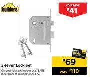 Builders Warehouse Builders 3-lever lock set offer