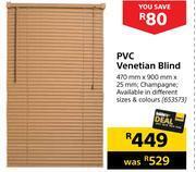 Builders Warehouse Pvc venetian blind 470mm x 900mm x 25mm offer