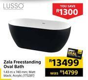 Builders Warehouse Lusso zala freestanding oval bath 1.43m x 740mm offer