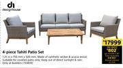 Design house 4 piece tahiti patio set