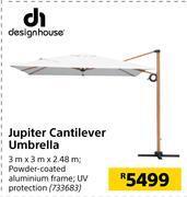 Builders Warehouse Designhouse jupiter cantilever umbrella 3m x 3m x 2.48m offer