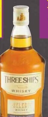 Shoprite THREE SHIPS 3-YEAR-OLD SELECT WHISKY 750ml offer
