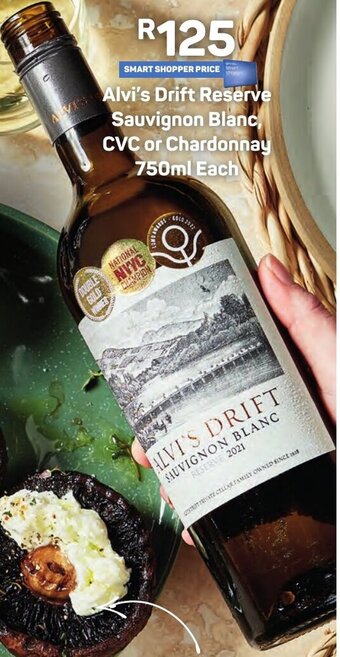 Pick n Pay Alvi's Drift Reserve Sauvignon Blanc, CVC or Chardonnay 750ml Each offer