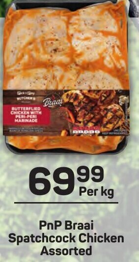 Pick n Pay PnP Braai Spatchcock Chicken Assorted offer
