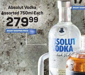 Pick n Pay Absolut Vodka, Assorted 750ml Each offer