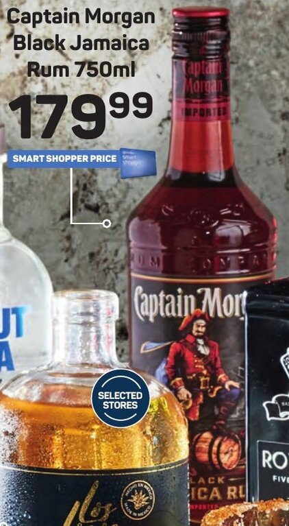 Captain Morgan Black Jamaica Rum 750ml Captain Morgan Black Jamaica Rum ...