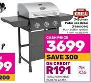 Game Expert grill 3 burner patio gas braai fsbg0090 offer