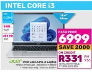 Game Acer intel core a315 i3 laptop offer
