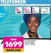 Game Telefunken 32(81cm) hd led tv tledd-32hd offer