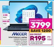 Game Mecer intel celeron laptop offer