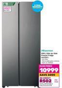 Game Hisense 508ltr side-by-side freezer fridge h670sit offer